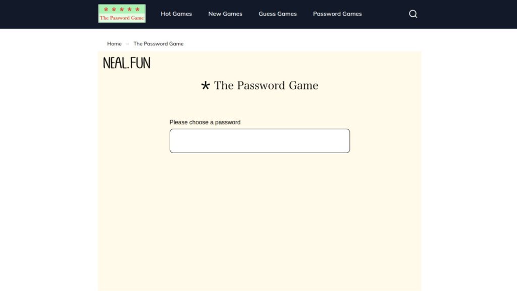 The Password Game