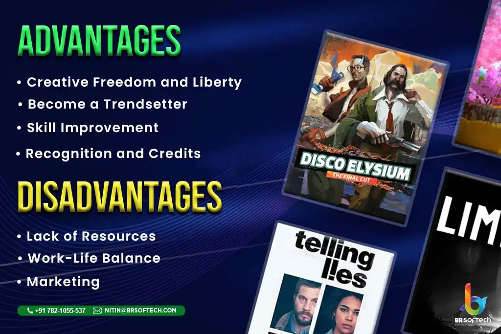 Pros & Cons of indie game development